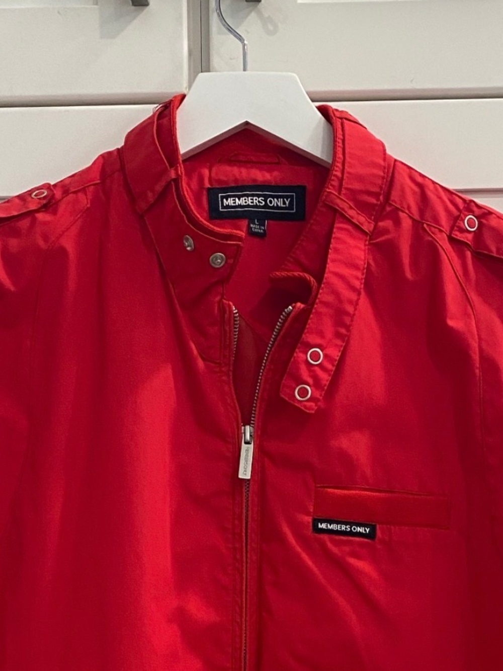 Red Members Only jacket - Picture 3 of 4